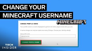 How To Change Your Minecraft Username [upl. by Beebe]