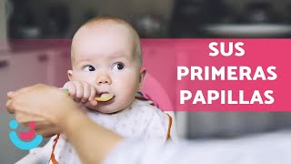 PAPILLAS para BEBÉS de 6 meses 🥣👶🏻 ¿Cómo prepararlas  RECETA 🍎 [upl. by Magbie]