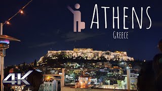 Athens Greece 🇬🇷  Virtual Walking City Tour 4K [upl. by Eadie102]