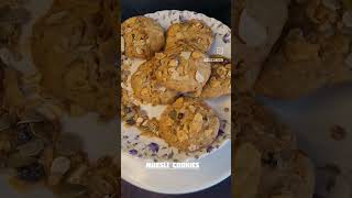 MUESLI COOKIESHEALTHY COOKIESBREAKFAST COOKIESNO MAIDANO SUGARHOME MADEYOUTUBEVIRAL [upl. by Elyag]