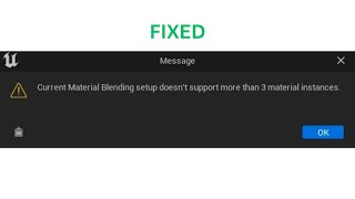 FIX Current Material Blending Setup Doesnt Support More Than 3 Material Instances UE 54 [upl. by Rydder845]