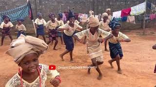 Nigerian Yoruba Cultural Bata Dance Performance by Dream Catchers Academy Girls Happy African Kids [upl. by Doughty]