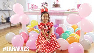 ANIVERSARIO DE 3 ANOS DA LARA FESTA DA MINNIE DISNEY ðŸŽ‰ PARABENS LARINHA  RÃŠ ANDRADE [upl. by Uke]