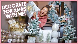 Decorating for Christmas  Winter Wonderland  Holiday Home Tour [upl. by Kristan252]