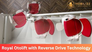 Royal Otolift ModulAir Smart Reverse Drive Curved Stairlift for Home [upl. by Nyllek466]