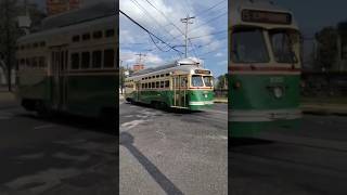 Rebuilt 1947 SEPTA PCC streetcar on 63Girard bound Route 15G at Girard Ave and Lancaster Av [upl. by Anuaek]