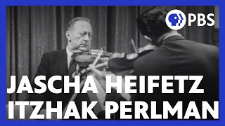 Jascha Heifetz Tests Itzhak Perlmans Skills [upl. by Miguelita]