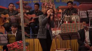 Sunita Thegim performing Narayan Gopals song Timile Pani Ma Jastai [upl. by Enilekaj]