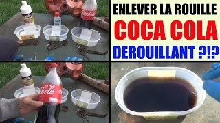 coca cola  retirer la rouille dérouiller how to remove rust with coke [upl. by Suriaj323]