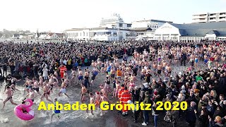 Anbaden Ostseebad Grömitz Neujahr 2020 [upl. by Hurd647]