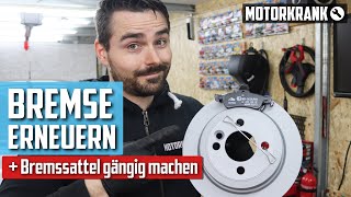 Bremsbeläge Bremsscheiben wechseln  festen Bremssattel gängig machen  MINI COOPER R50 R52 R53 [upl. by Caren]