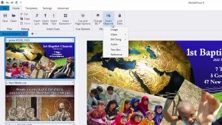 Inserting Media in MediaShout 6 [upl. by Anerbes]
