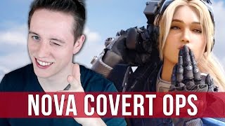 StarCraft 2 Nova Covert Ops Gameplay on Brutal  The Escape Mission 1 [upl. by Laerol754]