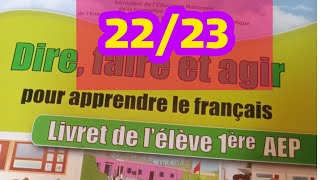 pour apprendre le français livret de lélève 1ère AEPpage2223Graphisme Écriture Copie [upl. by Julianna56]