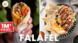 Falafel Recipe  Falafel Shawarma  Hummus  Falafel Wrap  HomeMade Tahini  Chef Sanjyot Keer [upl. by Leifeste891]