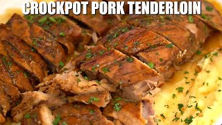 Crock Pot Pork Tenderloin  Sweet and Savory Meals [upl. by Atthia505]