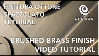 Finitura ottone spazzolato  Tutorial verniciatura a spruzzo su metallo [upl. by Yenar]