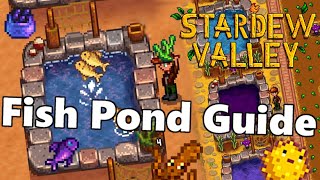 Stardew Valley 14 Update  Basic Fish Pond Guide [upl. by Analos594]