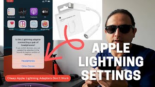 How to change Apple lightning 35 mm headphone adapter settings  iPhone 11 [upl. by Roberta340]