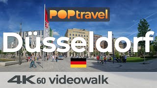 Walking in DÜSSELDORF  Germany  Hofgarten to Main Station  4K 60fps UHD [upl. by Eldon]