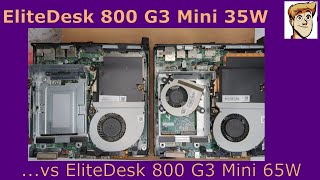 HP EliteDesk 800 G3 Mini 35W vs 65W [upl. by Puduns]