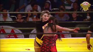 LUCHA COMPLETA Chik Tormenta y Cibernético vs Lady Shani y Pagano  Lucha Libre AAA Worldwide [upl. by Ennelram900]