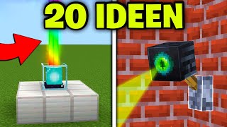 20 einfache REDSTONE IDEEN für deine MINECRAFT Welt [upl. by Kubetz213]