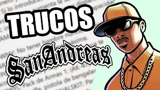 TODOS LOS TRUCOS DE GTA SAN ANDREAS PC [upl. by Kilah196]