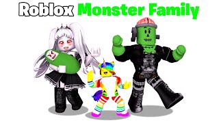 BABY Tofuu gets Adopted by MONSTER FAMILY 👻🧠Roblox [upl. by Wolbrom]