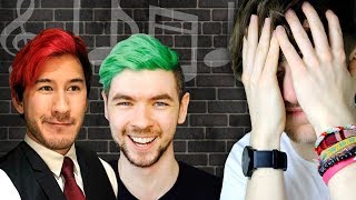 REACTING TO MY OLD MARKIPLIER AND JACKSEPTICEYE SONGS [upl. by Tirma581]