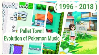 Evolution of Pallet Town Theme 19962018  Pokemon Music [upl. by Hobart]