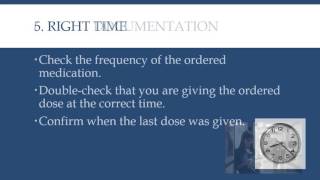 8 Rights of Medication Administration [upl. by Tinaret]