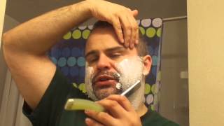 How to use shave with use a straight razor Western Japanese kamisori Henkotsu part 1 [upl. by Nawrocki]