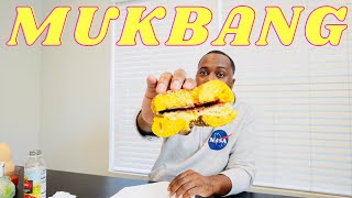 The Best Bacon Egg And Cheese In NYC MUKBANG [upl. by Novelia]