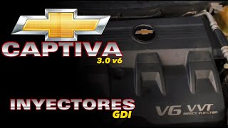 CÓMO RETIRAR INYECTORES GDI DE CHEVROLET CAPTIVA TRAVERSE MALIBÚ  MOTOR 30 v6 [upl. by Ojeibbob210]