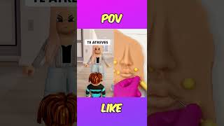 MI PEQUEÑA HERMANA LOCA EN ROBLOX😲😳 shorts roblox adoptme robloxshorts [upl. by Acireh]