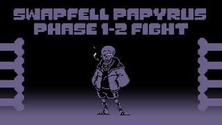 Undertale  swapfell papyrus  phase 12 fight completed [upl. by Gail639]