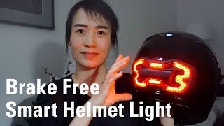 A Riders Review Brake Free Smart Helmet Light amp Features [upl. by Artemisia]