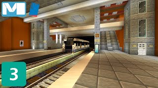 Le métro de Bruxelles dans MC  Brussels subway in MC  Ligne 3 create mod [upl. by Tebasile]