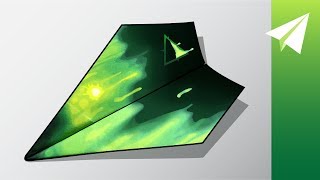 Easy Paper Aiplane Design that Flies Really Far — How to Fold Plasma Y [upl. by Amzaj48]