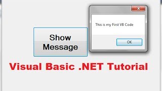 Visual Basic NET Tutorial 1  Downloading Visual Studio and Creating First VB Program [upl. by Chen]