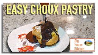 NO FAIL CHOUX PASTRY  Profiteroles amp Chocolate Sauce [upl. by Nelyaw]