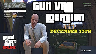 Gun Van Location Today  December 10th 2023  GTA 5 Online UNHOLY HELLBRINGER UNLOCK  RAILGUN [upl. by Ehsiom]