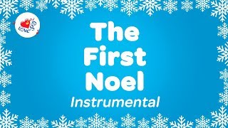 The First Noel Christmas Instrumental Music with Karaoke Lyrics [upl. by Aline]