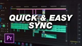 Adobe Premiere Pro Tutorial How To Sync Audio amp Video For Beginners [upl. by Uwkuhceki]