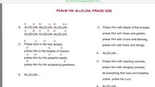 ALLELUIA PRAISE THE LORD Song Of The Neocatechumenal Way [upl. by Howlan]