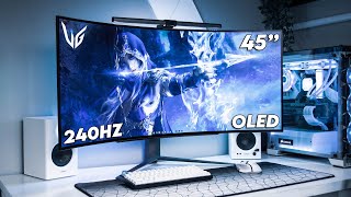 The Most Immersive OLED Ultrawide  LG UltraGear 45quot 240Hz 45GR95QE [upl. by Adihahs]