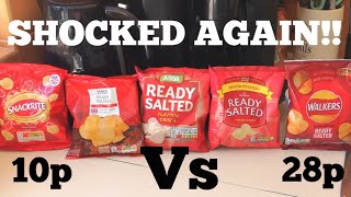 READY SALTED CRISP COMPARISON FOOD REVIEW [upl. by Ottavia234]