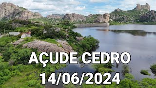 AÇUDE CEDRO DADOS ATUALIZADOS HOJE 14062024 CEARÁ [upl. by Byrn]