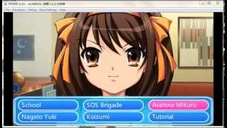 Suzumiya Haruhi no Yakusoku Partly Eng Patched Beginning [upl. by Ahtanaram]